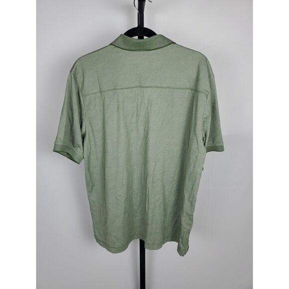 Tommy Bahama Green Men's Swordfish Logo Polo Shirt Size Large - Picture 4 of 7